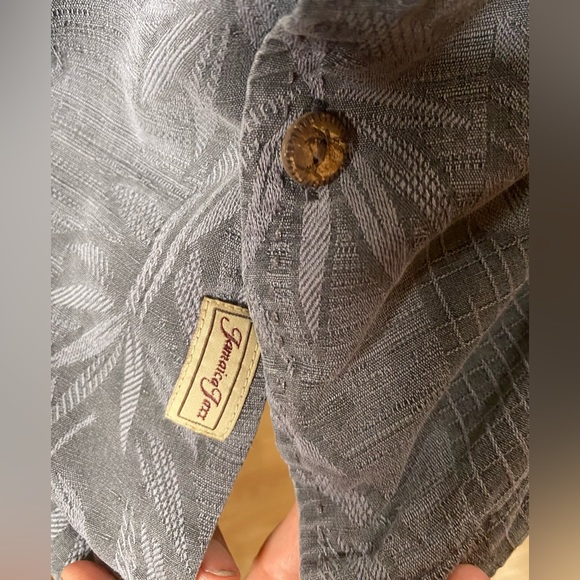 Jamaica Jaxx Men’s Grey Silk Hawaiian Button Up Shirt XXL - Picture 5 of 7